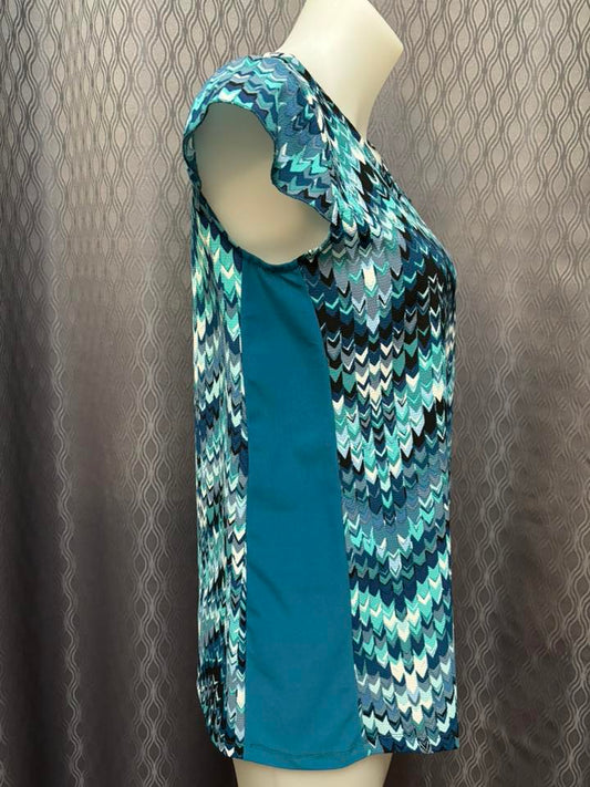 Chandail Chevrons Turquoises