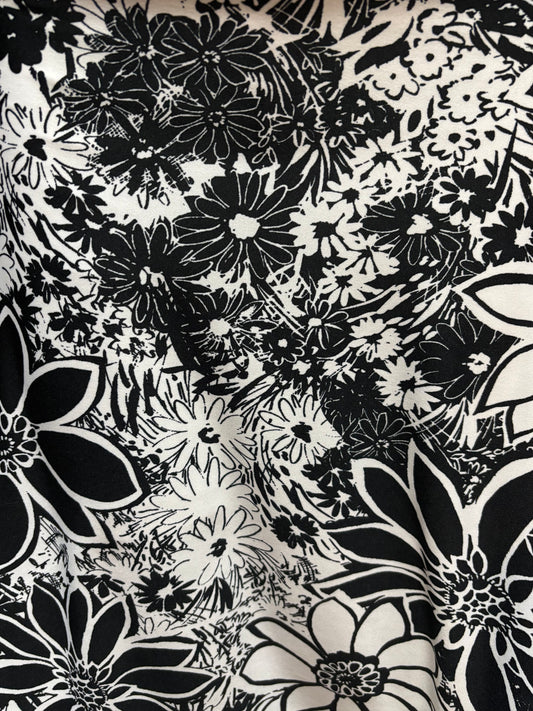 Jupe-cuoltte fleurs blanches