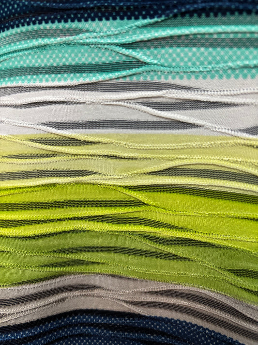 Chandail raglan vagues limes