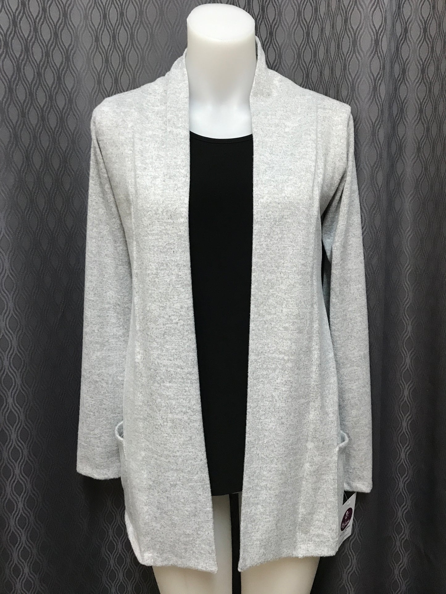 Veste Longue Grise La D Coupe veste-longue-grise-la-d-coupe