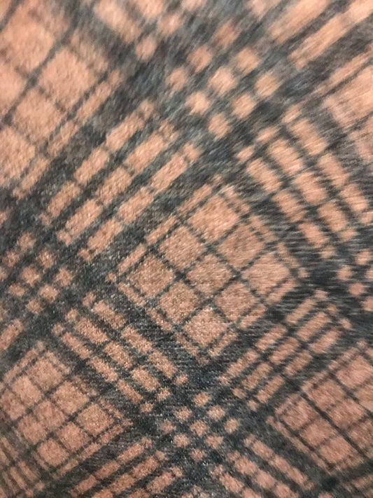 Chandail carreaux bruns