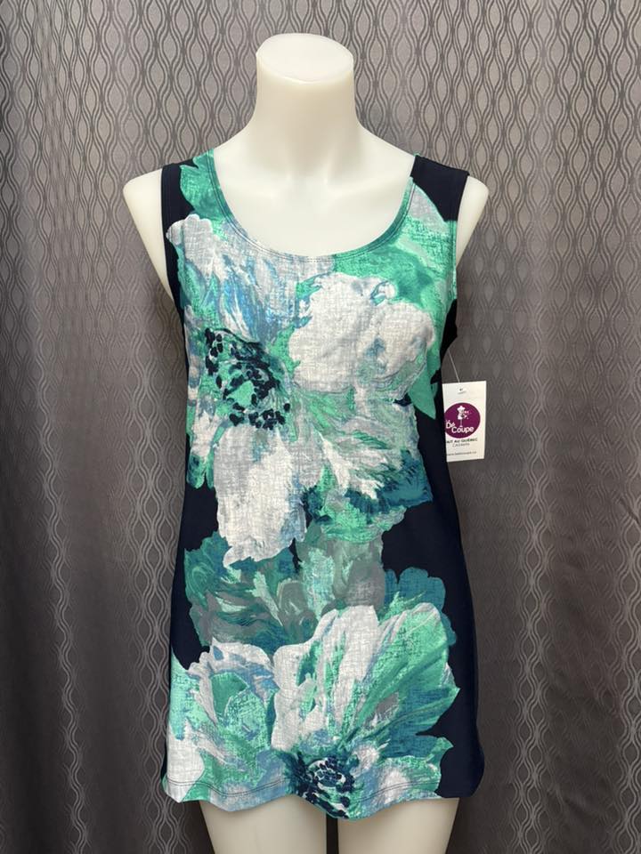 Camisole Fleur Turquoise
