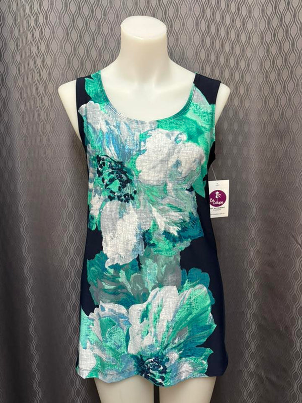 Camisole Fleur Turquoise