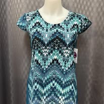 Chandail Chevrons Turquoises
