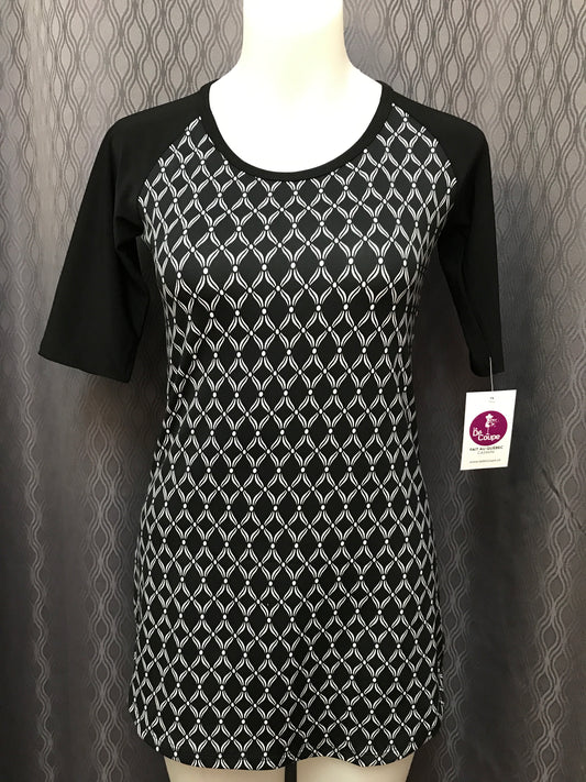 Chandail Raglan Noir/Blanc