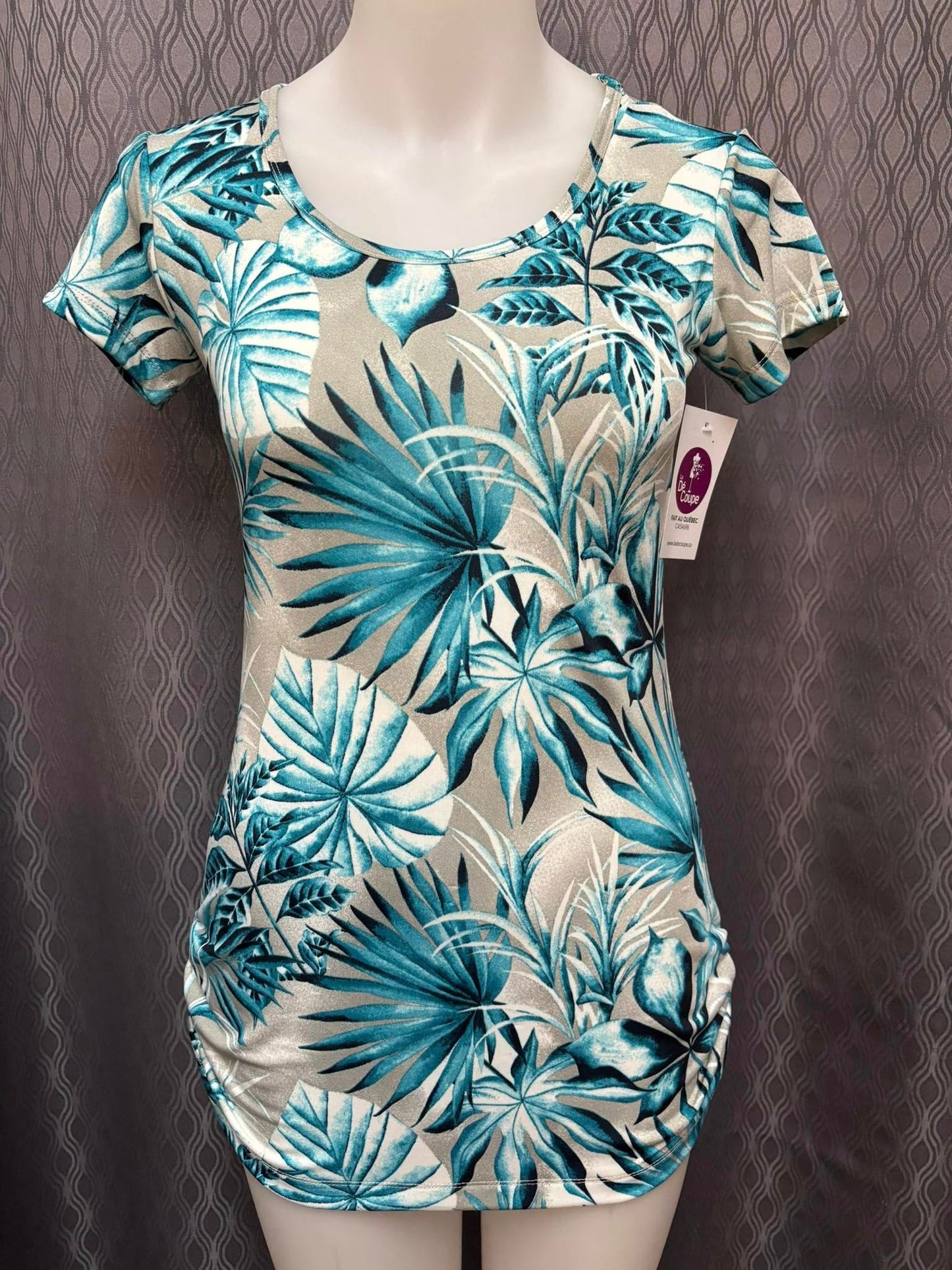 Tunique Feuillage Turquoise